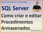 Criar, editar e excluir procedimento armazenado no SQL Server