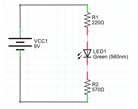 Visualização do circuito no Fritzing