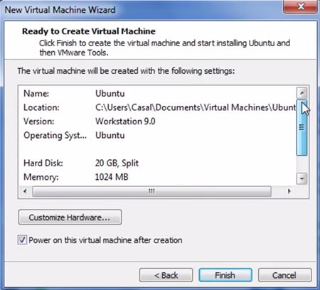 VMware Workstation 9 - Sumário de Hardware