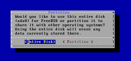 FreeBSD 10.0 - Particionar HD