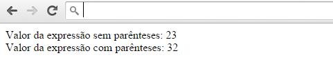 Precedência dos operadores aritméticos em PHP