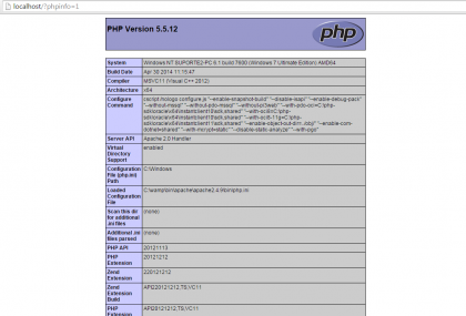 Curso de PHP - função phpinfo() 