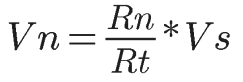 Fórmula do divisor de tensão
