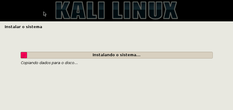 Kali Linux - Instalando o sistema