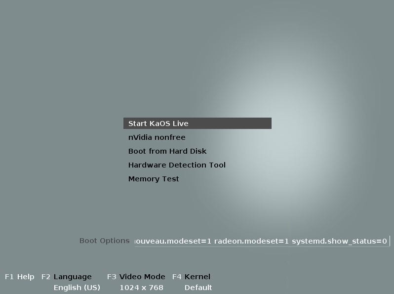 KaOS Linux - Boot Live