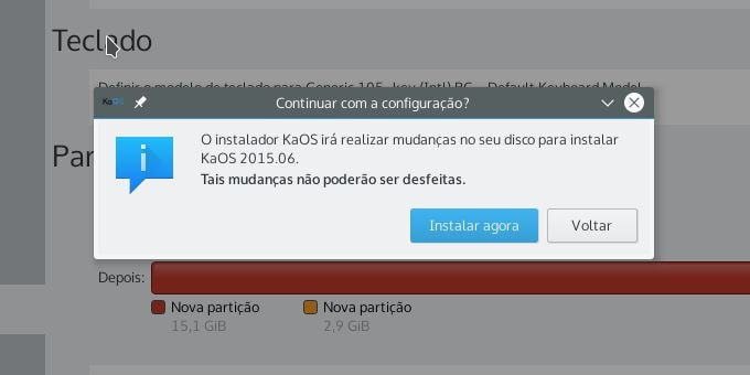 KaOS Linux - instalar sistema