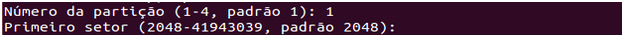 Número da partição no Linux - LPI 1