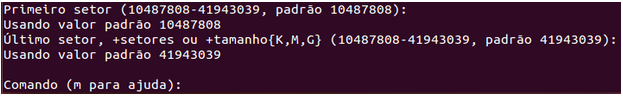 Tamanho da partição estendida no Linux LPI 1