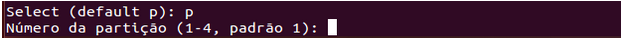 Tipo de partição no Linux - fdisk