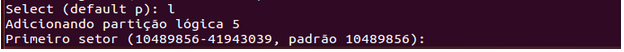Criando unidade lógica no Linux Debian
