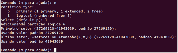 Unidade lógica no Linux com fdisk - Certificação LPI 1