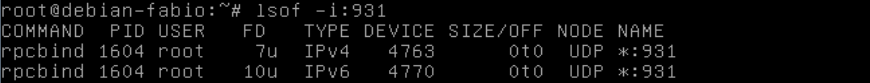 Comando lsof no Linux - Mostrando conexões abertas em uma porta