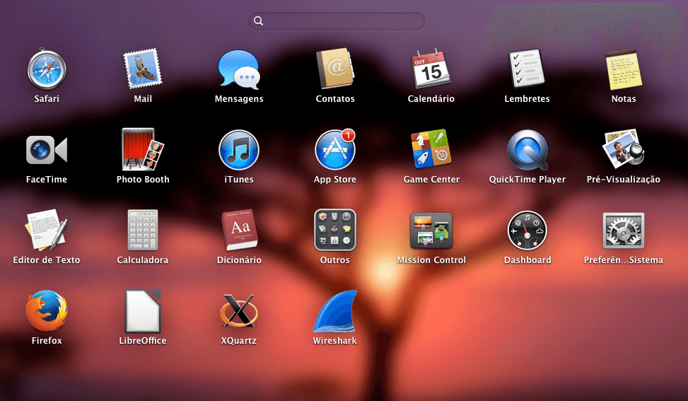 Wireshark no Mac OS X - Abrindo a partir do Launchpad