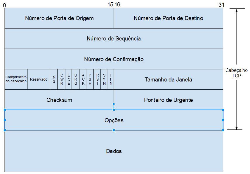 Campos do Cabeçalho TCP - Curso de Redes