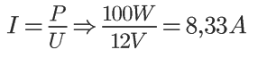 Calculando corrente a partir da potência e tensão elétricas.