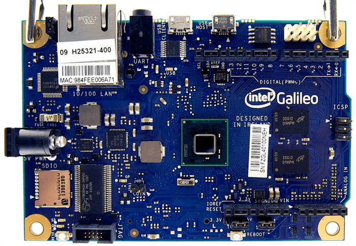 Placa de desenvolvimento Intel Galileo com SoC Quark