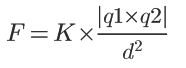 Fórmula da Lei de Coulomb