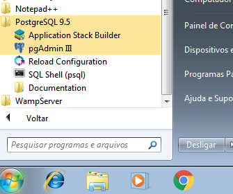 Testando a instalação do PostgreSQL com pgAdmin III