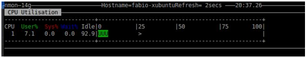 Coletando estatísticas de CPU com nmon no Linux