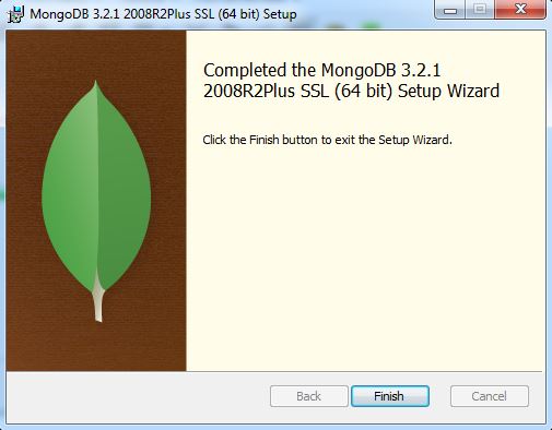 Finalizando a instalação do MOngoDB no Windows