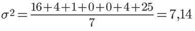 Exemplo de cálculo de variância em estatística