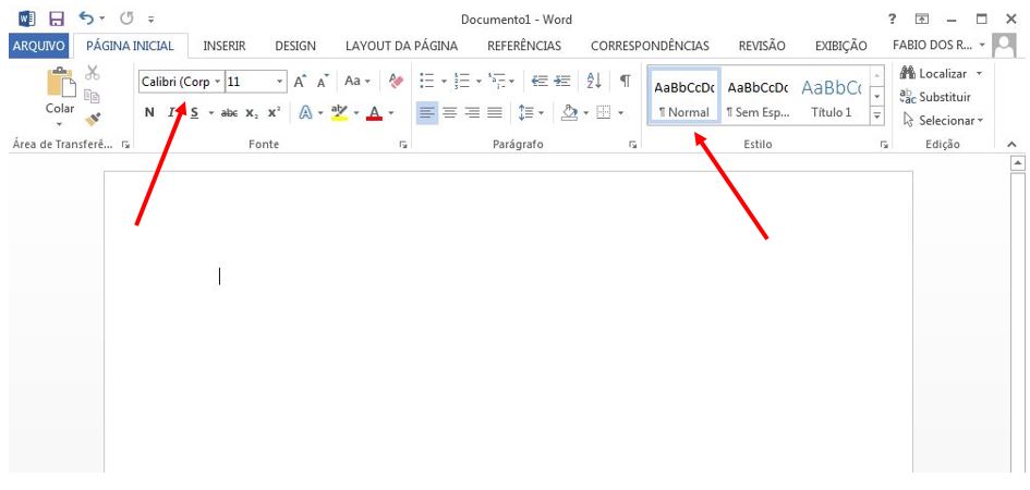 Como alterar a fonte padrão em documentos do Microsoft Word