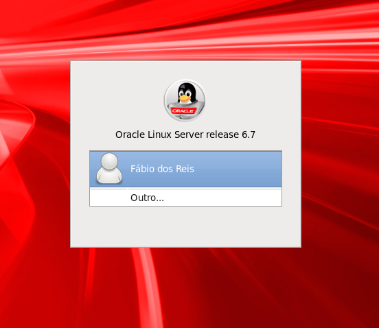 Nome de usuário no Oracle Linux 6