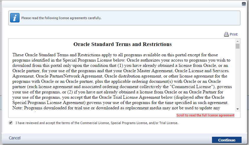 Licença de Uso - Oracle Delivery Network