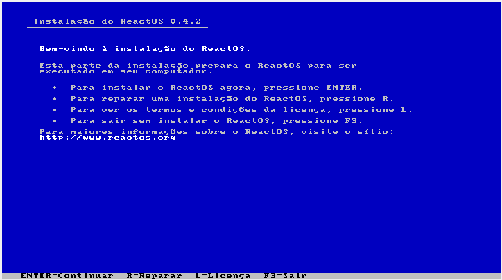 04-ReactOS-Instalação
