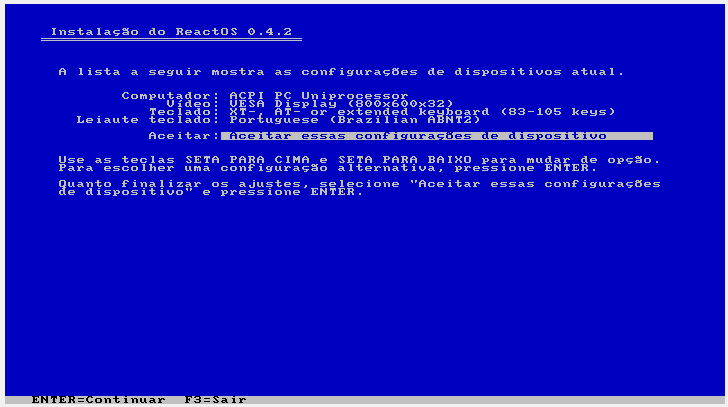 06-ReactOS-Instalação-Teclado