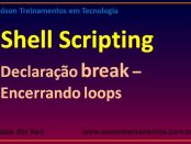 Declaração break - encerrando loops em shell script