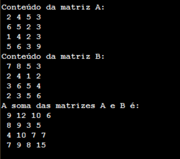 As proposições referem-se ao código acima. I. O pseudocódigo representa a  soma de duas matrizes 3 x 2. 