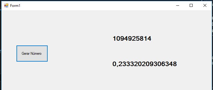 Gerar números aleatórios com C#