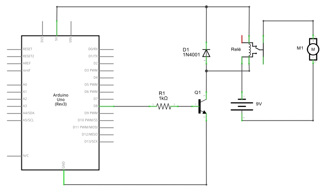 Acionar motor DC com Arduino e Relé
