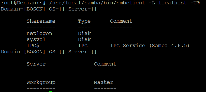 Testando o servidor SAMBA 4 no Linux