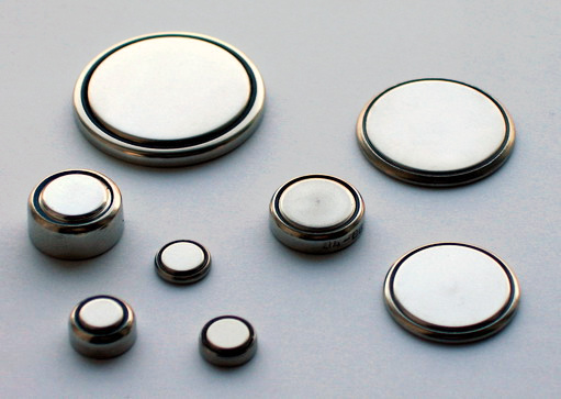 Baterias de botão em diversos tamanhos