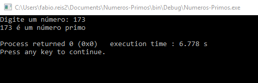 Calculando números primos em linguagem C