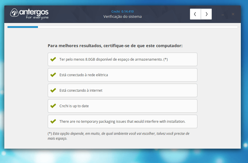 Requisitos de Instalação do Linux Antergos