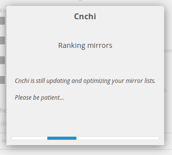 Rankear espelhos de rede no Antergos Linux - Cnchi
