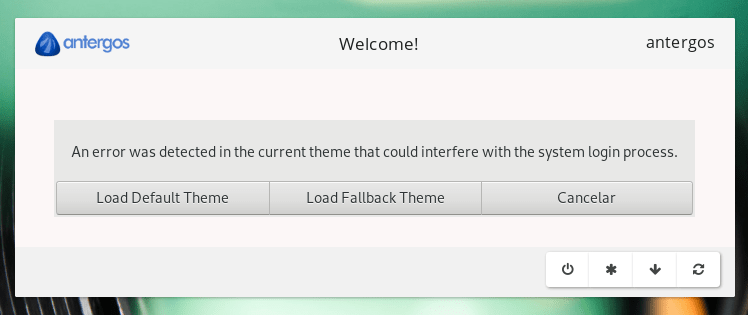 Carregar tema do Linux Antergos