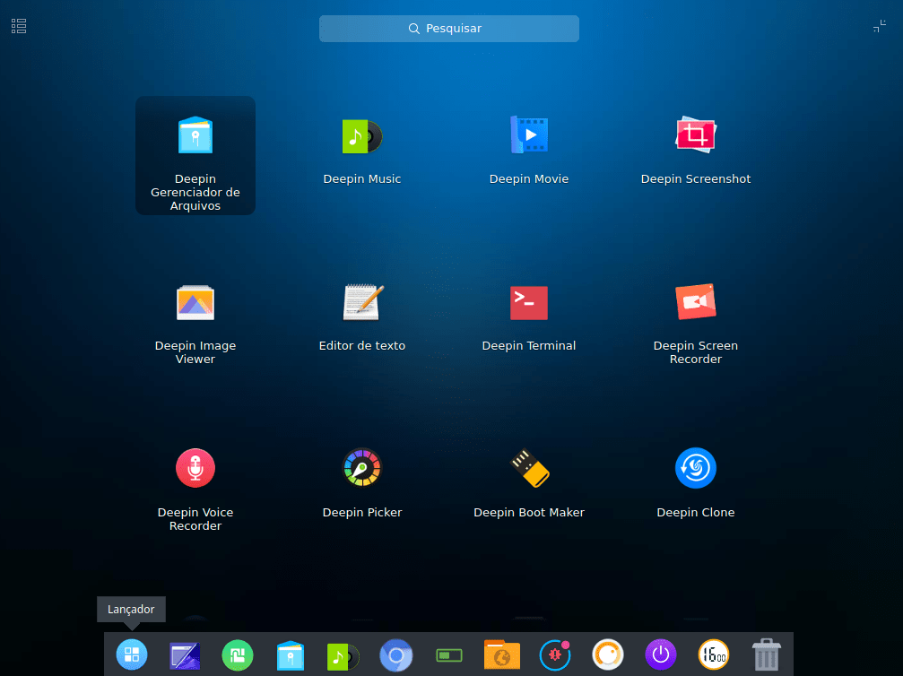 Lançador do Linux Antergos