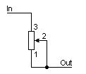 Potenciômetro como resistor variável