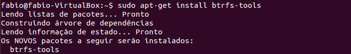 Instalar btrfs-tools no Linux