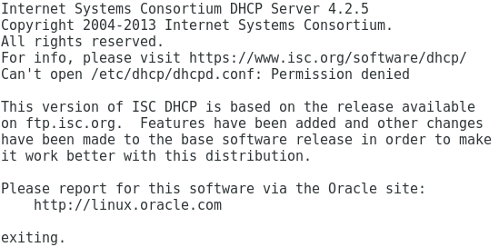 Servidor DHCP no Linux Oracle sem problemas