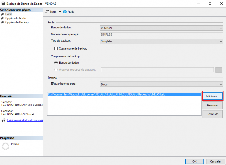 Como realizar BACKUP e RESTORE no Microsoft SQL Server? Bóson