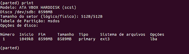 how to partition a hdd in linux with parted command