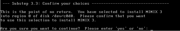 instalar sistema operativo minix