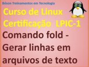 Comando fold no Linux