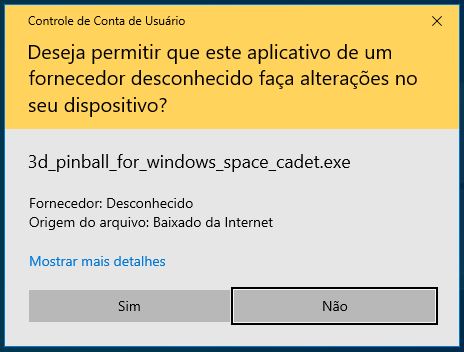 Instalar Space Cadet Fliperama no Windows 10
