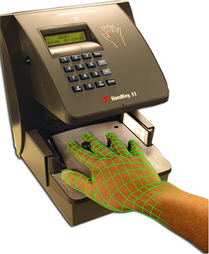 Scanner de geometria das mãos